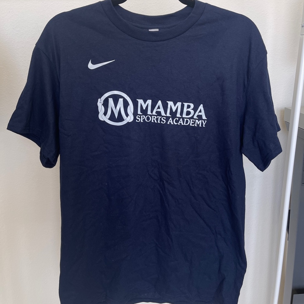 Medium Navy Blue “Mamba Sports Academy” shirt (please read description)